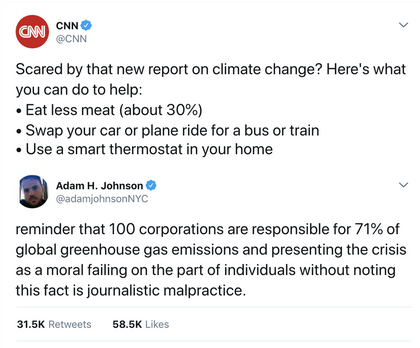 CNN tweet and response